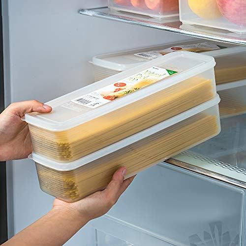 2Pcs Pasta Storage Container Kitchen Spaghetti Food Storage Box
