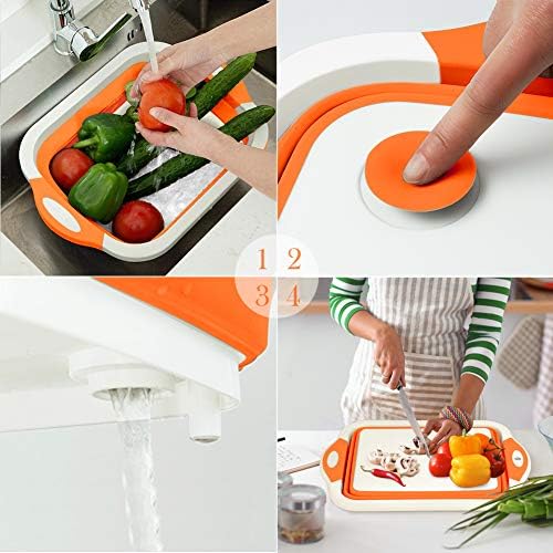 Rottogoon Collapsible Cutting Board, Foldable Chopping Board with