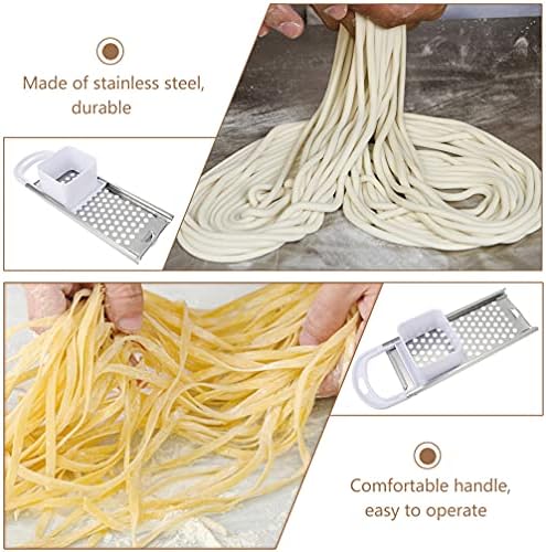 2pcs Stainless Steel Dough Scrapers for Noodle and Dough Ball Making