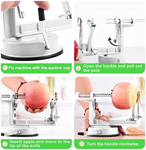 Apple Peeler, Slicer Corer Potato Peelers 3 In 1, Stainless Steel