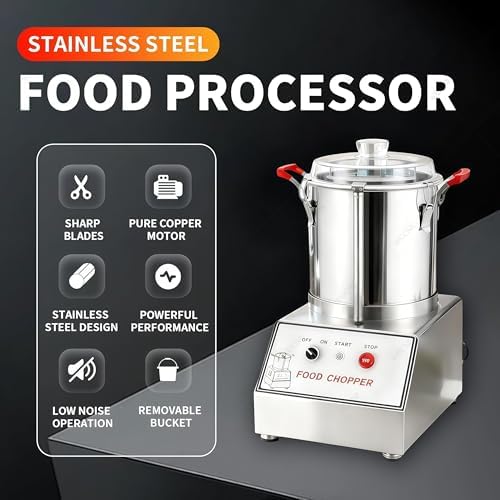 Commercial Food Processor, 1400W, 5L Capacity
