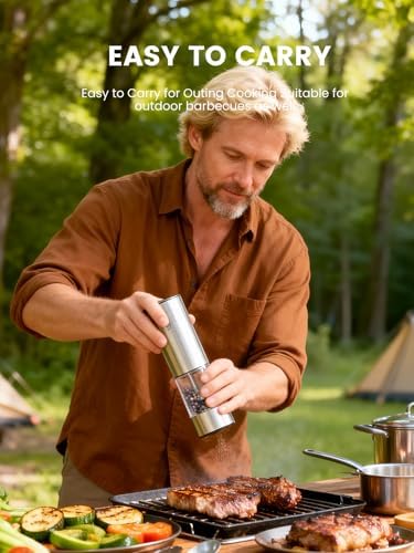 Rechargeable Electric Salt and Pepper Grinder Set