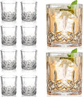 Gencywe Crystal Whiskey Glasses Set of 8(Buy 6, get 2 Free), 11 OZ Old
