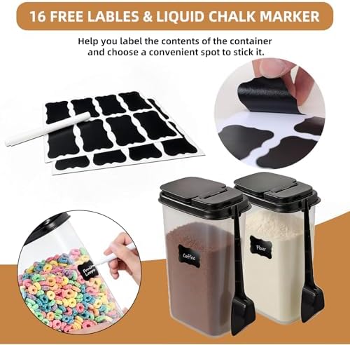 3-Pack Coffee Storage Containers with Scoop – Fit 12 oz Bags, Bag-in