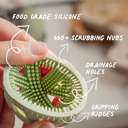 GoodEgg Silicone Egg Brush for Large to XL Eggs, Green