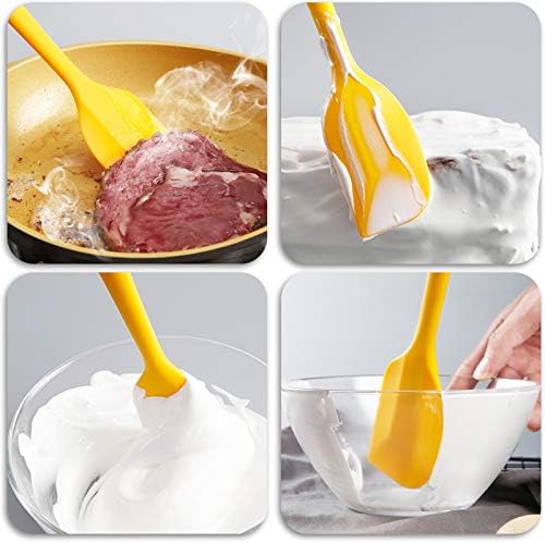 Tomorotec Silicone Spatulas Set 6Pc Heat Resistant Baking Cooking