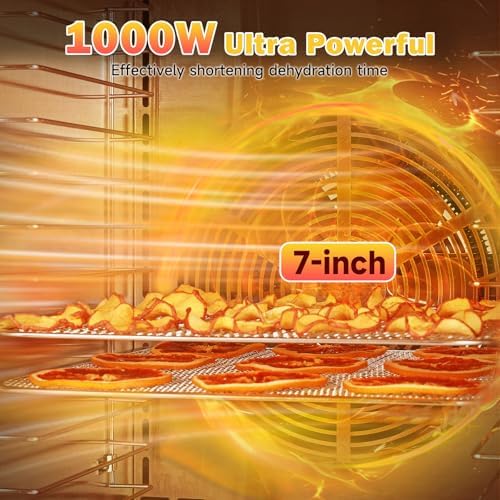SUCISENI 10-Tray Stainless Steel Food Dehydrator