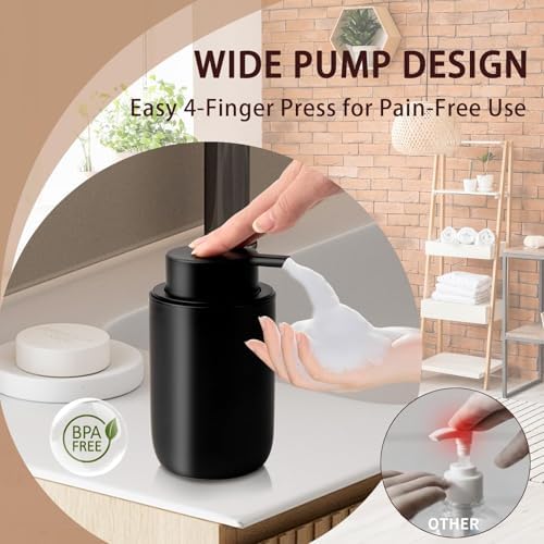 Foaming Soap Dispenser Thick Ceramic Foam Hand Soap Dispenser for