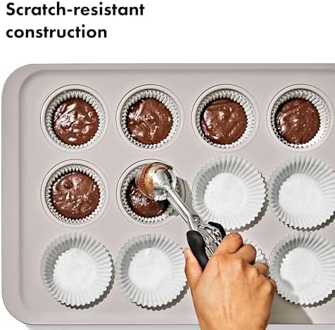 OXO Good Grips Non-Stick Pro Ceramic Coated Metal Bakeware, 12-Cup
