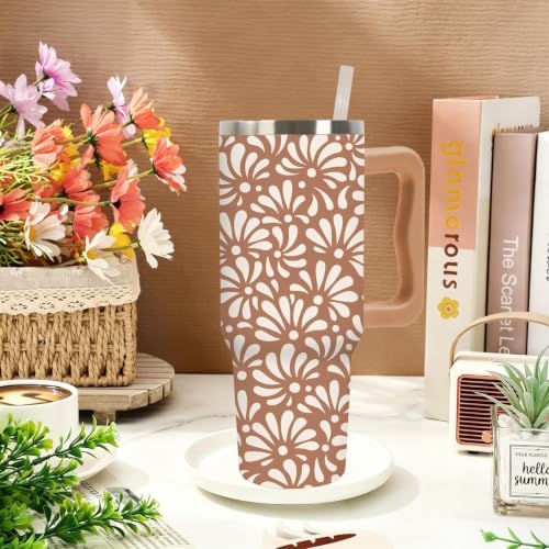 FYSUIMU Cielito Lindo Tumbler with Handle Stainless Steel Cup 40oz