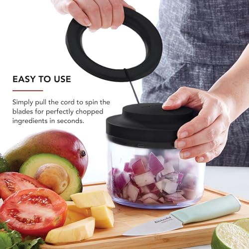 KitchenAid Manual Food Chopper, 3.8 Cup, Black