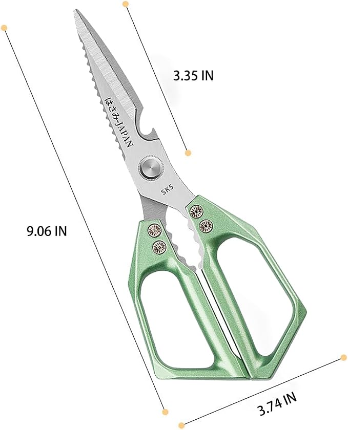 Multi-Purpose Rust Proof Kitchen Shears, Heavy Duty Meat Scissors, Dishwasher - Image 2