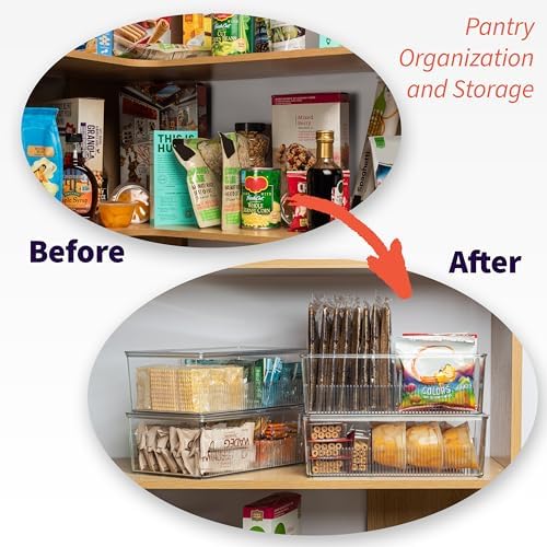 ClearSpace Pantry Organization and Storage Bins with Removable