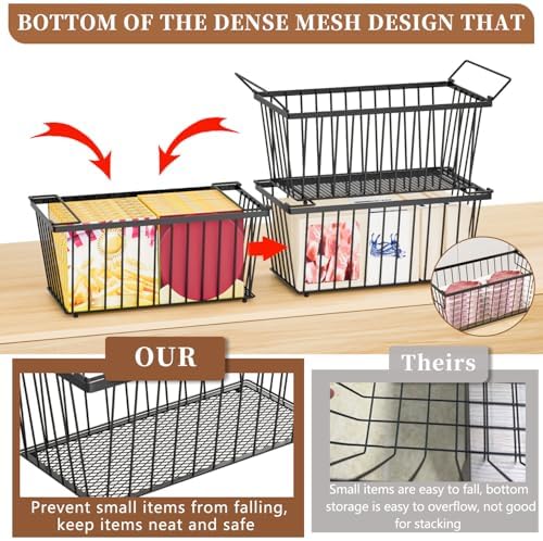 Freezer Organizer Bins, 4 Pack, 7 Cu.Ft.