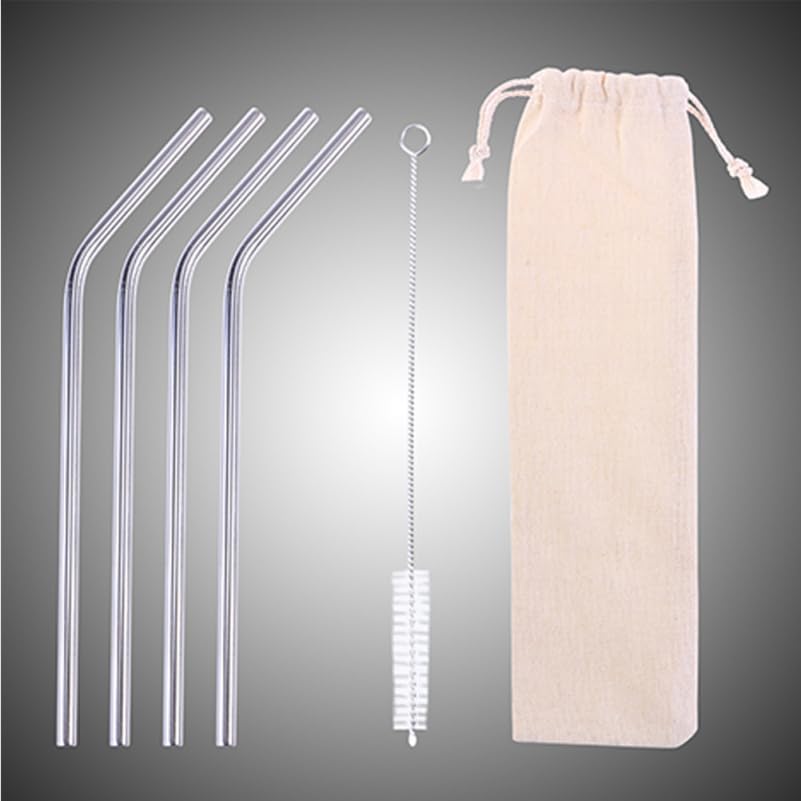 BESTYASH 6pcs Straw Carrying Pouch for Stainless Steel Straws