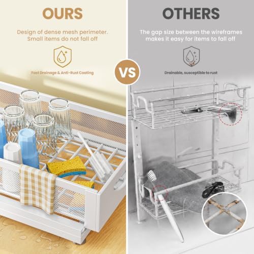 Under Sink Organizer for Kitchen and Bathroom Cabinets Pull Out