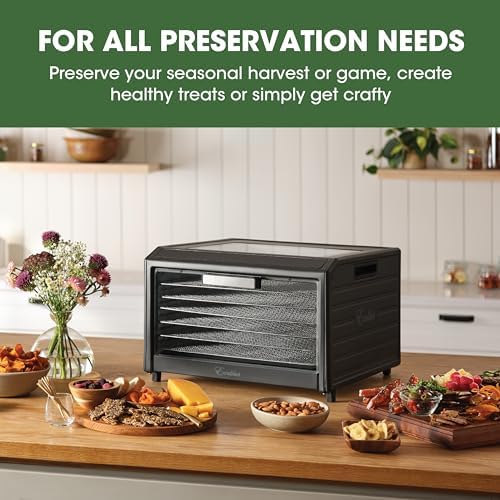 Excalibur Electric Food Dehydrator, 6 Trays, Black