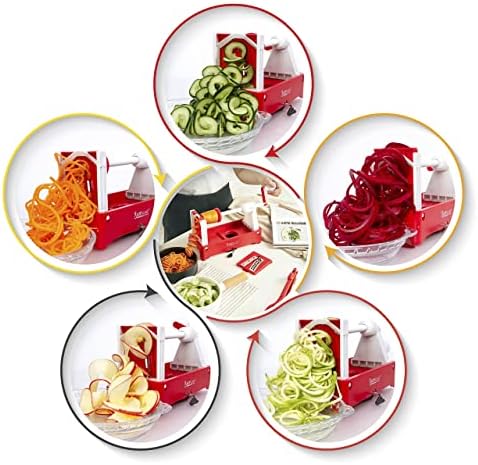 2-Blade Vegetable Spiralizer, Multifunction Peeler and Slicer