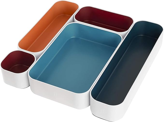 Three by Three Seattle 5 Piece Metal Organizer Tray Set by ThreebyThreeSeattle