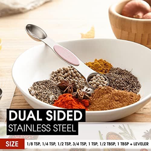 Spring Chef Ice Cream Scoop and Magnetic Measuring Spoons Set Bundle