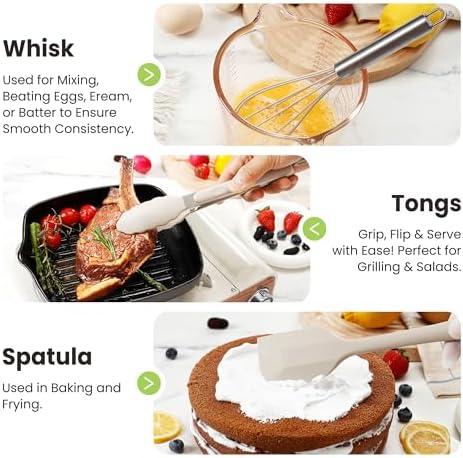 Fyvva 35 Pcs Silicone Kitchen Utensils Set