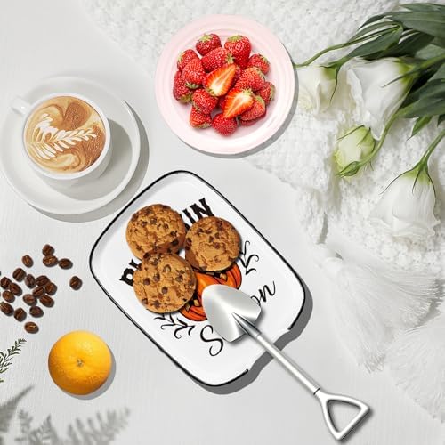 Pumpkin Ceramic Spoon Rest for Kitchen Stove Top Counter