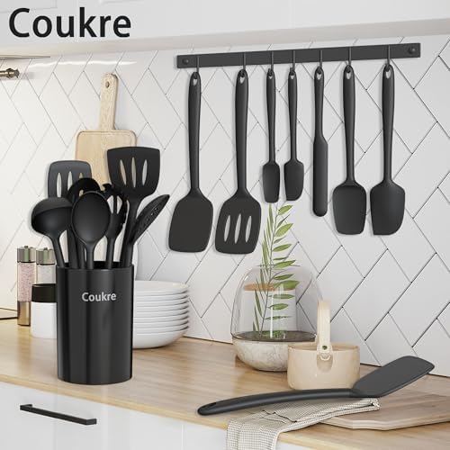 Coukre 14-Piece Silicone Utensil Set, Heat Resistant