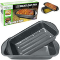 Evelots Meatloaf Pan-Drains Fat-Non Stick-Cooking/Baking-More Flavor-2