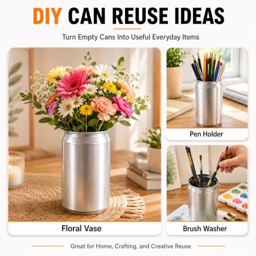 Aluminum Can Opener,Can Top Remover,Beer-Soft Edge-Soda-Can
