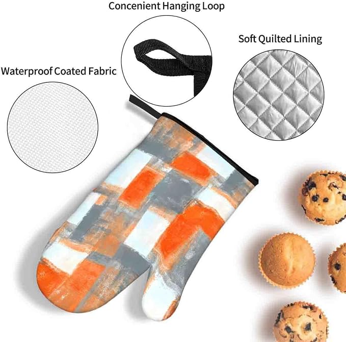 LOKMU Oven Mitts and Pot Holders Set of 3, Kitchen Decor Gifts - Image 4