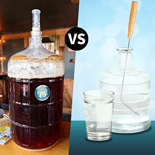 2 Pcs Nylon Carboy Cleaning Brush 13 Inch Long Gallon Jug Brush