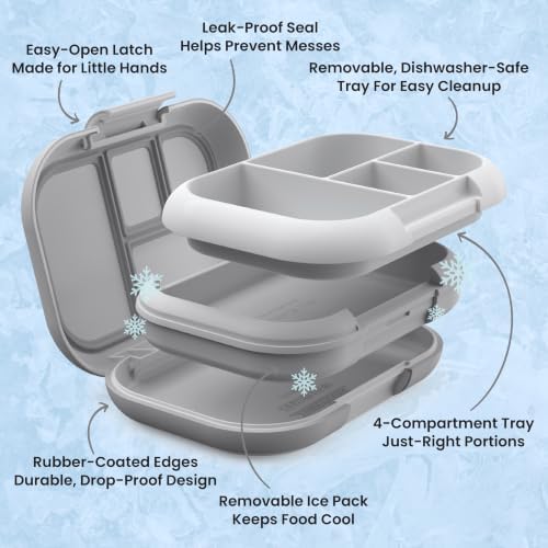 Bentgo Chill Kids 4-Compartment Bento Box Leakproof Lunch Box