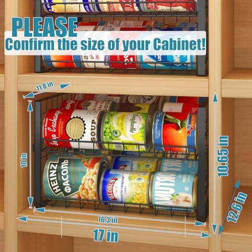 JKsmart 4-Tier Can Rack Organizer for Pantry