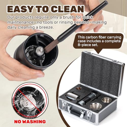 Electric Coffee Grinder, 7-Speed, Portable
