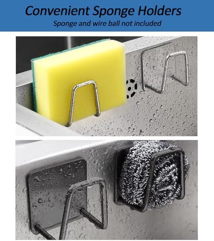 Sink Soap Dispenser Pump with 2 Sponge Holders, Curovtrp Soap