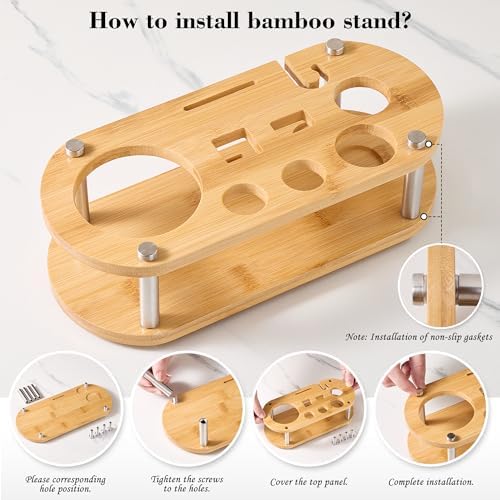 Wukuna Cocktail Shaker Bartender Kit, 11 Pcs Bar Tool Set with Bamboo