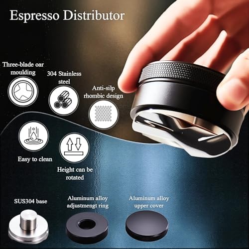 51mm Espresso Accessories Kit, 7PCS Espresso Tamper Set with WDT Tool