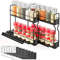 SpaceAid Pull Out Spice Rack Organizer for Cabinet, Heavy Duty Slide