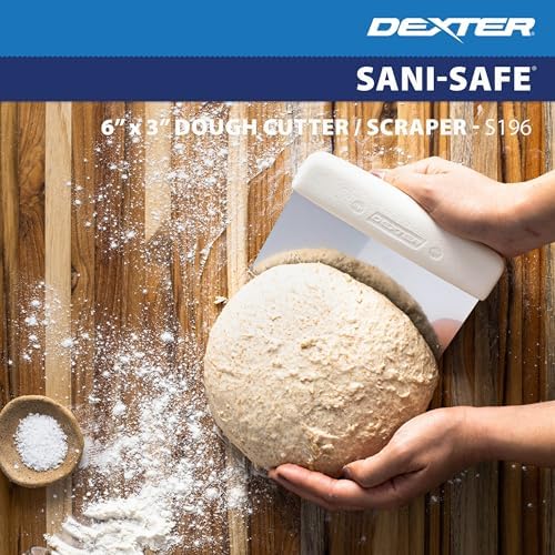 Dexter Russell S196Y Sani-Safe 17303Y Dough Cutter/Scraper, 6" x 3"