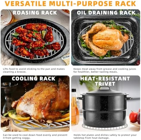 12.4" Oval Stainless Steel Roasting Rack/Cooling Rack