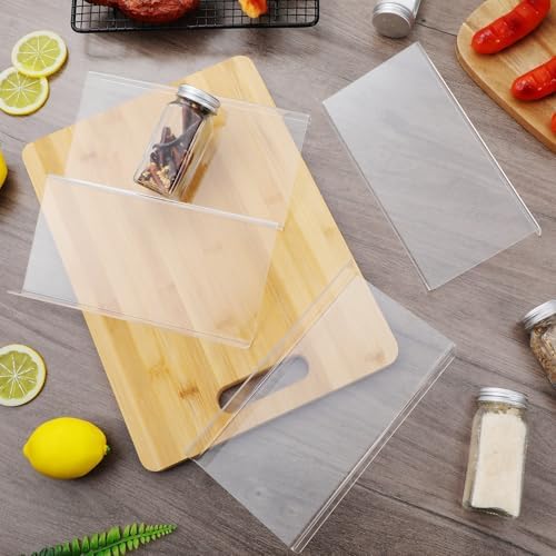 KICHOUSE 4 Pack Acrylic Spice Rack Organizer for Drawer Storage