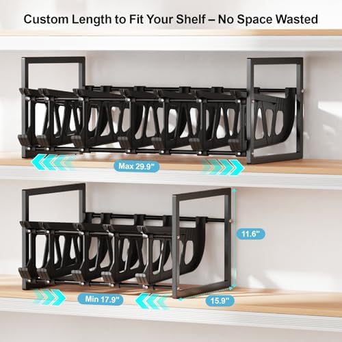 iSPECLE Can Organizer for Pantry - Auto-Rolling, Expands to Hold 60 Cans