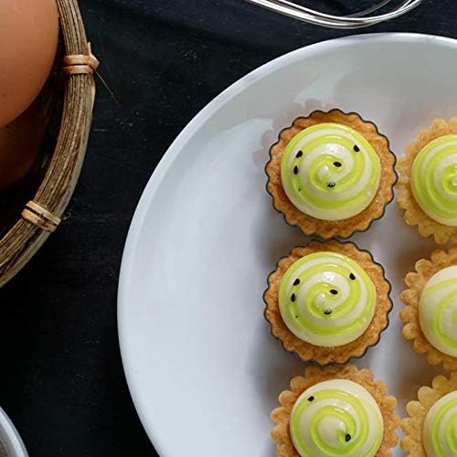 4 Inches Mini Tart Pan, Egg Tart Mold Set of 6, Mini Pie Tin Mini