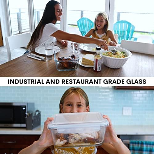 Razab 3300 ml / 112 oz Large Glass Food Storage Containers