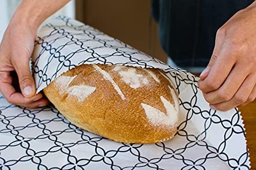 SuperBee Reusable Beeswax Bread Wrap, XXL, Meadow