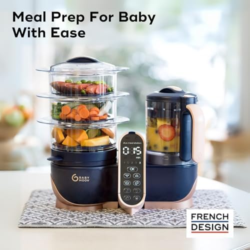 Babymoov Duo Meal Station XL, Pink Baby Food Maker