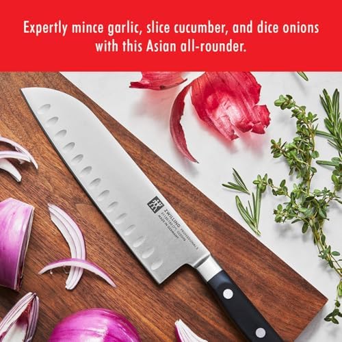 ZWILLING Professional S 7-Inch Hollow Edge Santoku Knife