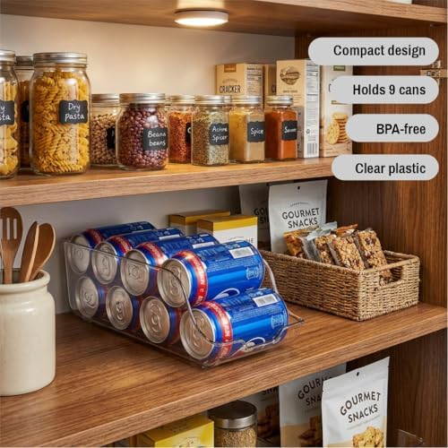 Pull-Out Refrigerator Organizer Drawer – Clear Fridge Storage Bin for