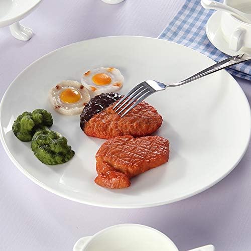 Foraineam 6 Pieces Porcelain Dinner Plates Approximate 10 Inch Round