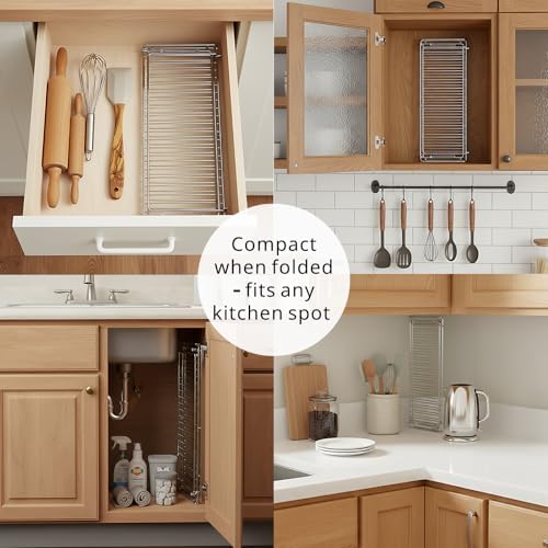Stainless Steel Collapsible Dish Drying Rack